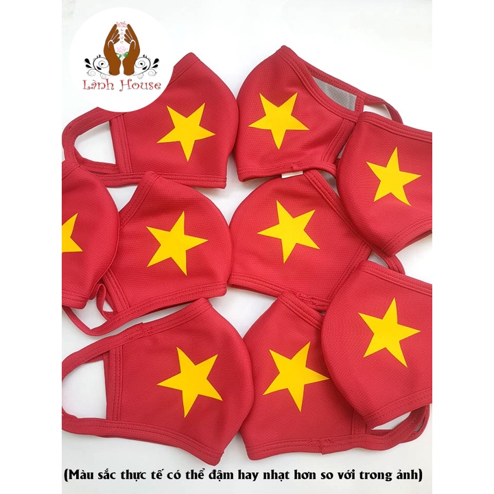 KHẨU TRANG MÀU ĐỎ SAO VÀNG | BigBuy360 - bigbuy360.vn