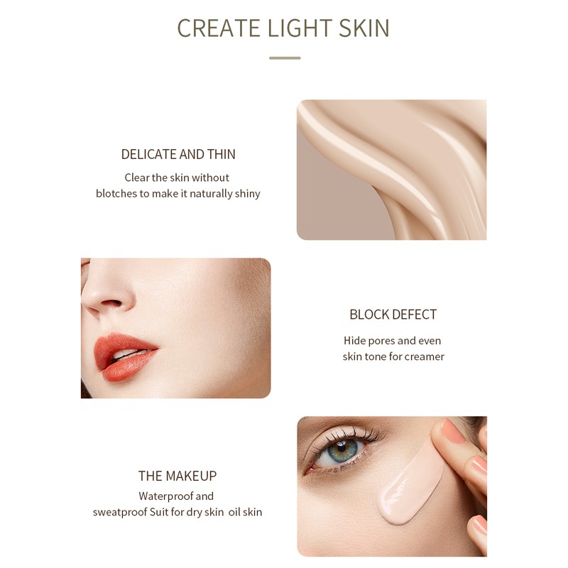 Kem nền trang điểm mịn mượt tự nhiên QIBEST 7 màu tùy chọn 71g | BigBuy360 - bigbuy360.vn