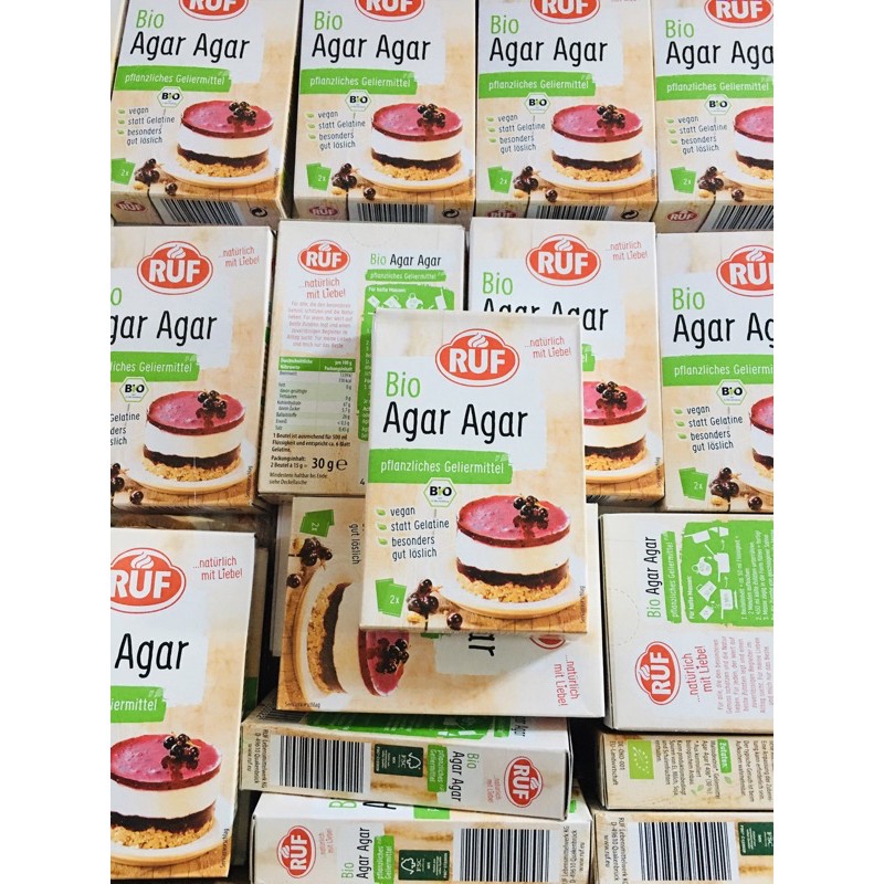 Bột rau câu hữu cơ Agar [mẫu mơi bột] - Đức