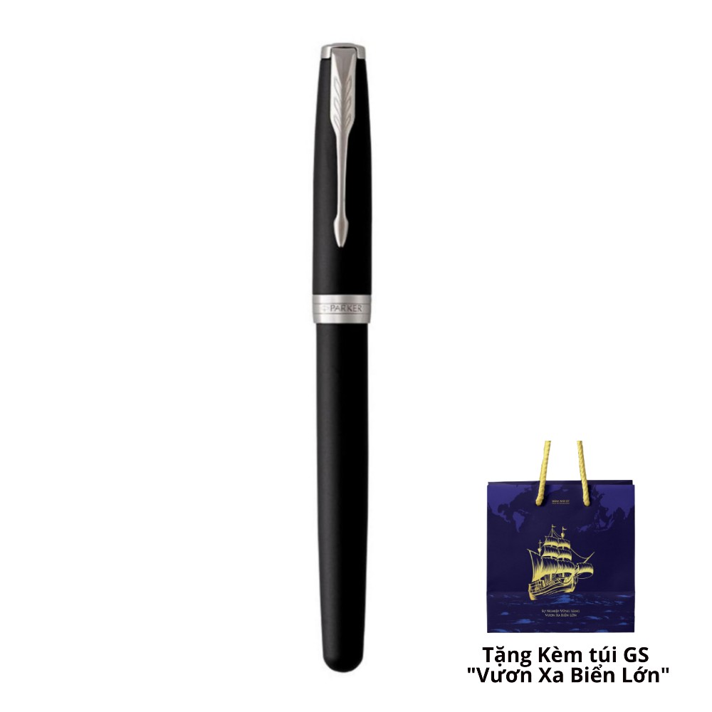 Leon Dio - Bút máy cao cấp Parker Sonnet Matte Black CT TB-1950880 [ Tặng kèm túi Gitfset Vươn Xa Biển Lớn ]