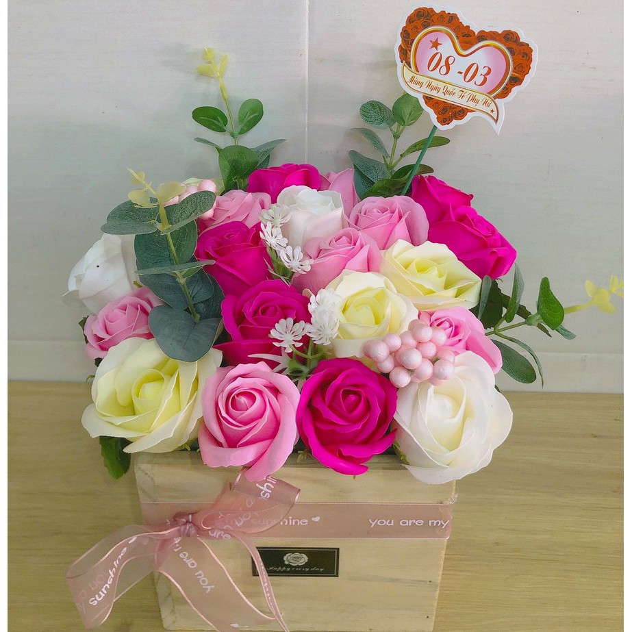 Hoa sáp thơm làm quà tặng - hoa hồng sáp thơm màu cực đẹp lưu hương cực lâu - Quà tặng cho ngày lễ, sinh nhật....