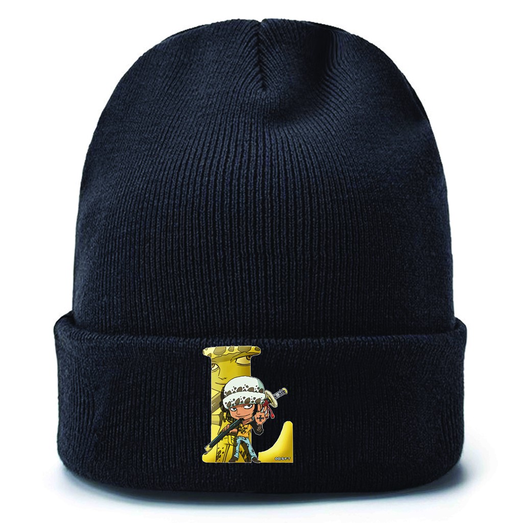 Mũ len in hình ONE PIECE ĐẢO HẢI TẶC ver CHỮ CÁI anime chibi xinh xắn thời trang nam nữ