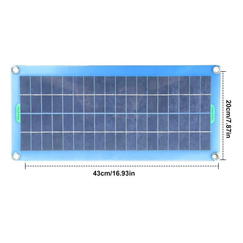 Bộ Điều Khiển Tấm Năng Lượng Mặt Trời 300W 12V 5V Chống Nước Monocrystalin Pin Sạc -50A