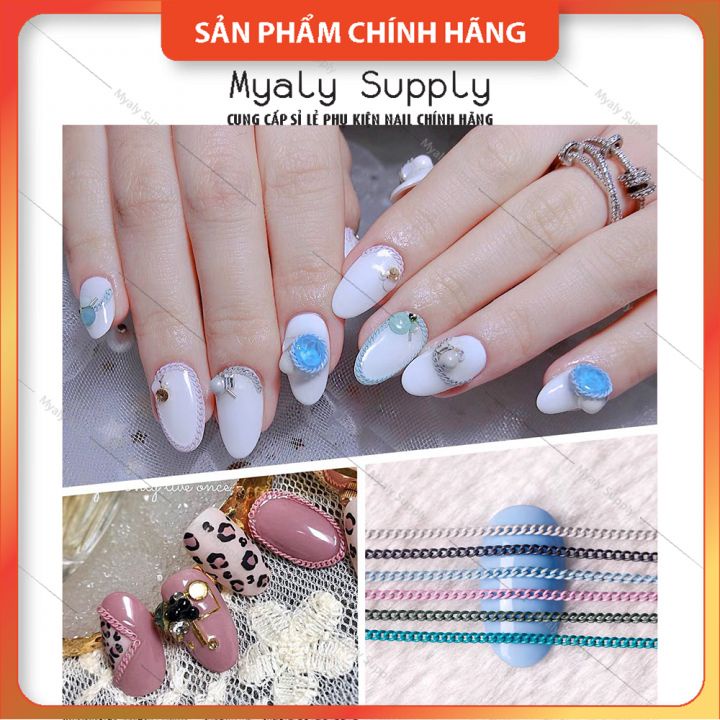Dây Xích Nhiều Màu Làm Nail Set 6