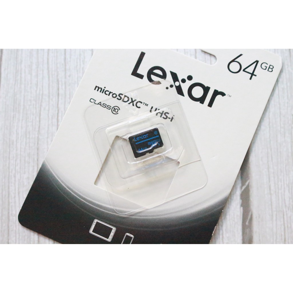Thẻ nhớ MicroSDXC Lexar 64GB Class 10 U1 100Mb/s (Đen)