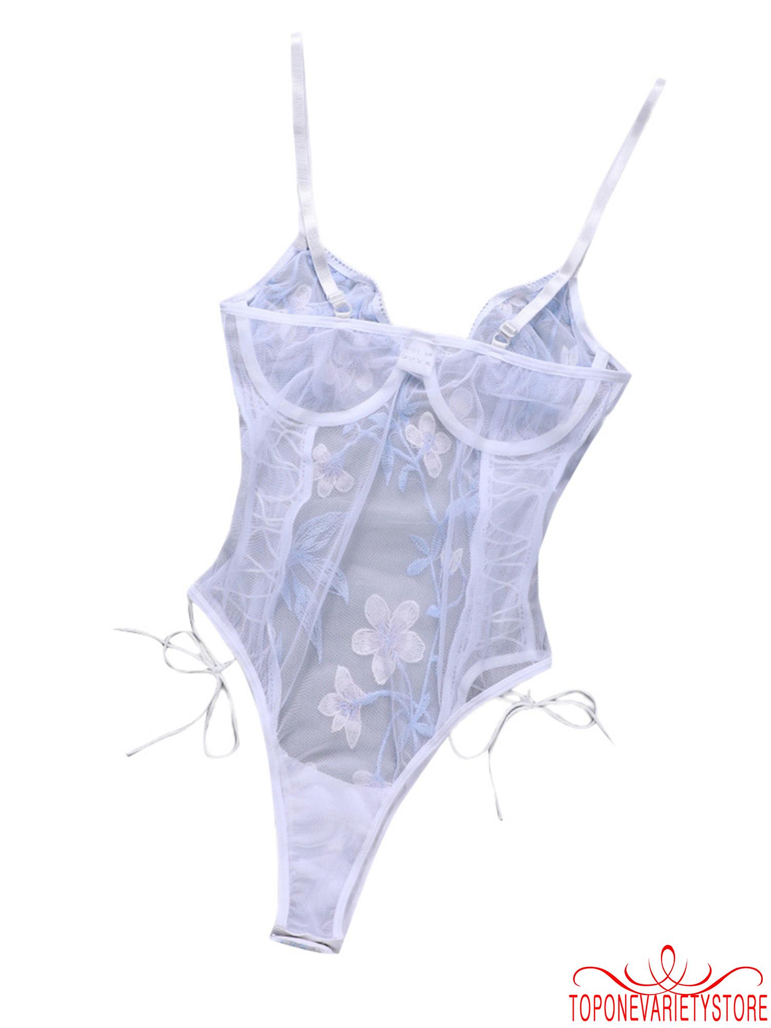 Bộ Đồ Lót Liền Thân Phối Ren Thêu Họa Tiết Gợi Cảm Cho Nữ | BigBuy360 - bigbuy360.vn