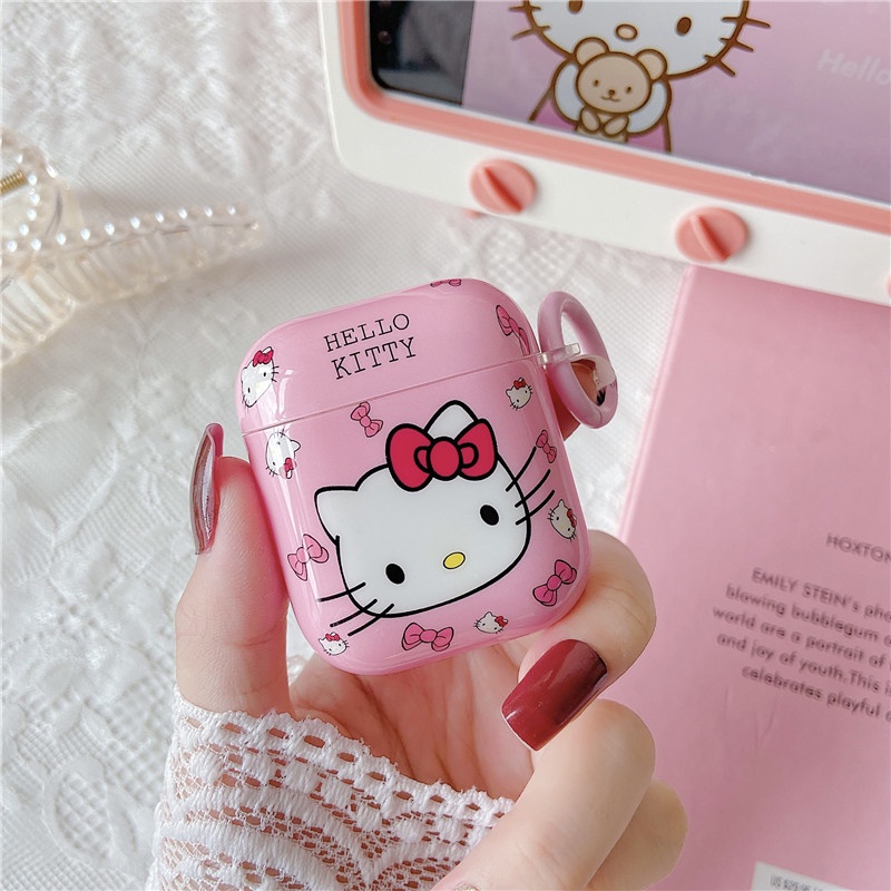 Hellokitty Vỏ Bảo Vệ Hộp Sạc Tai Nghe AirPods3gen 2021 AirPods3 AirPodsPro Airpods2 Ốp