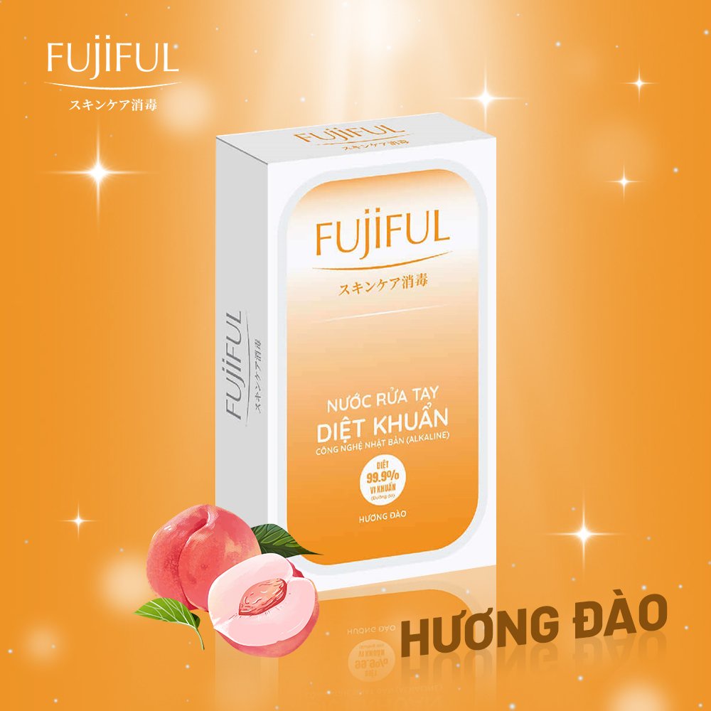 Combo 3 chai nước rửa tay dưỡng da FUJIFUL nhiều mùi hương