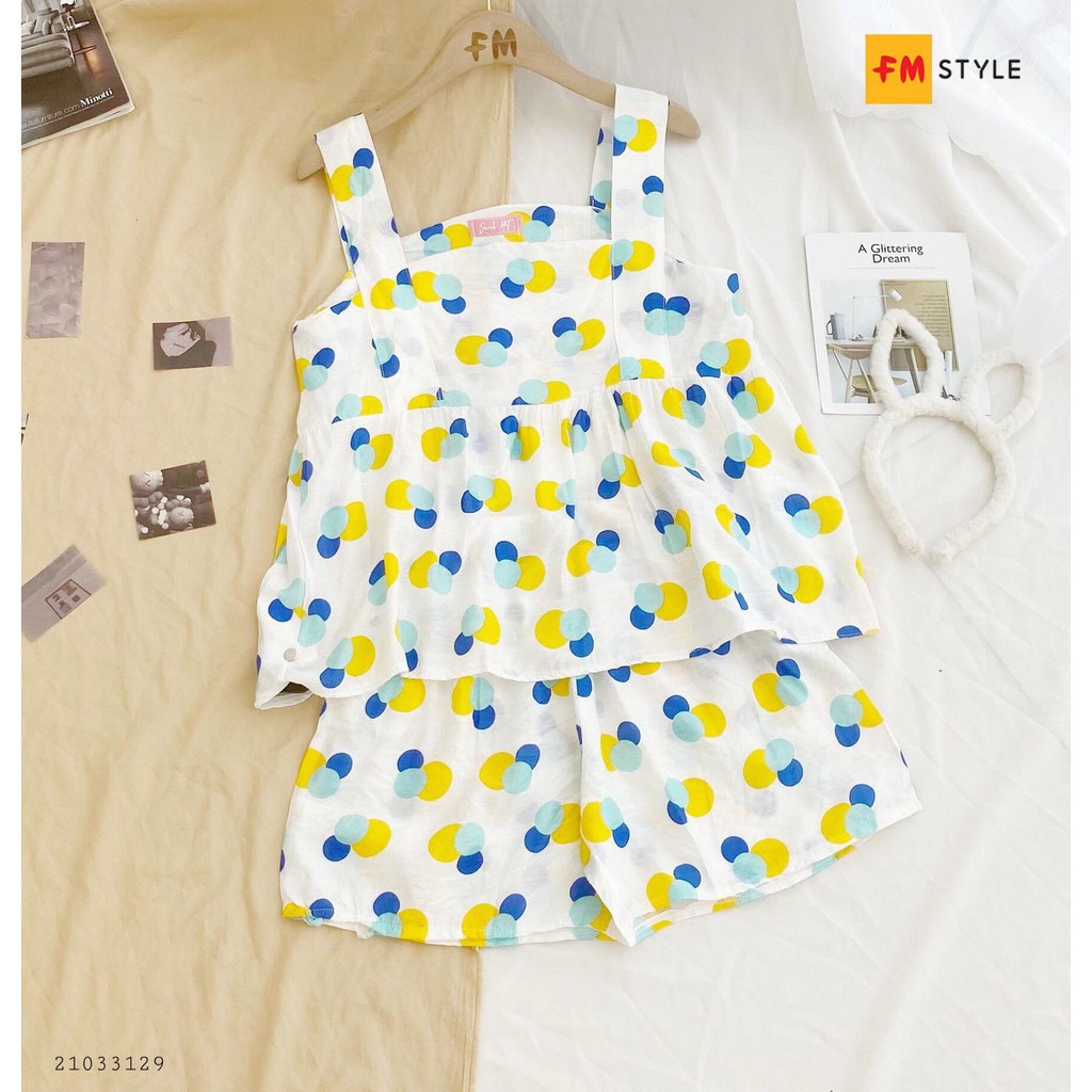 [Mã ONLIFM10 giảm 10% tối đa 50k đơn 250k]_Đồ bộ đũi bbd 2 dây bang_FM Style_21033129 | BigBuy360 - bigbuy360.vn