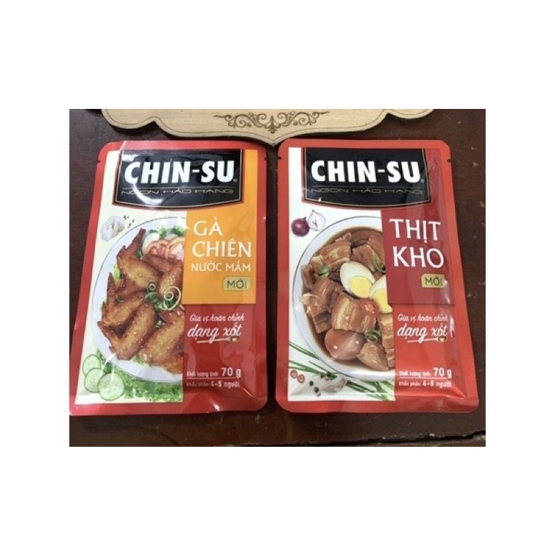 Gói Sốt Chinsu Gà Chiên Nước Mắm / Thịt Kho 70g