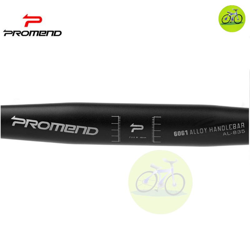 Ghi đông xe đạp - Tay lái nhôm cong tròn Promend 31.8mm