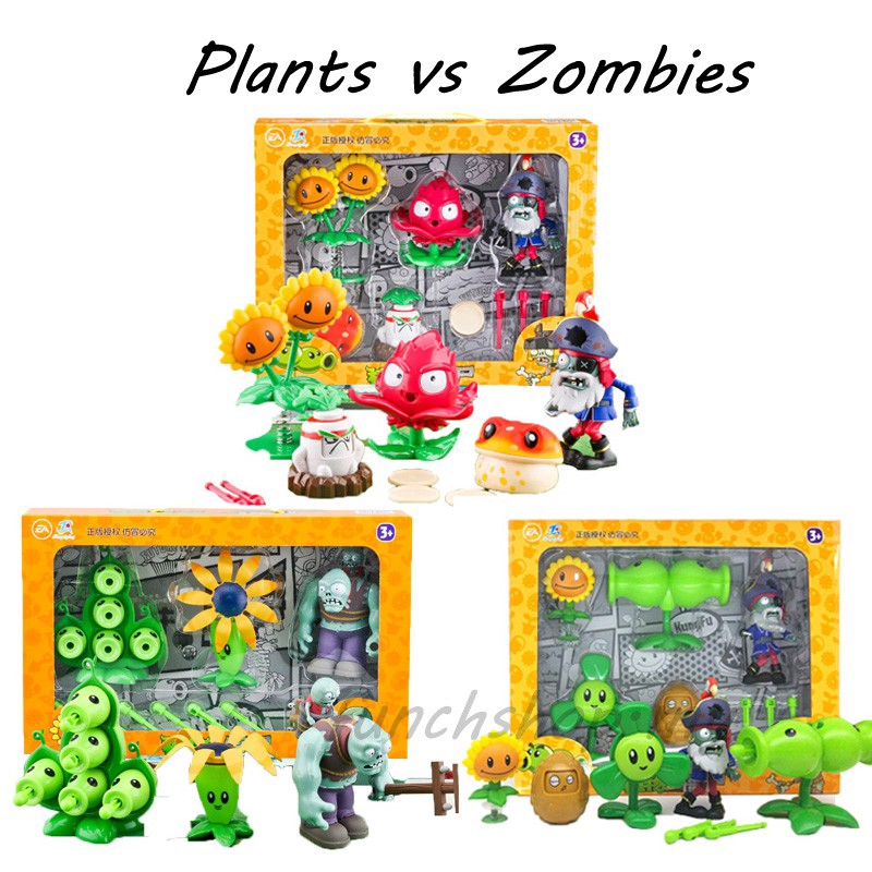 Set đồ chơi mô hình đậu bảo vệ Plants Vs. Zombies 2 cho bé