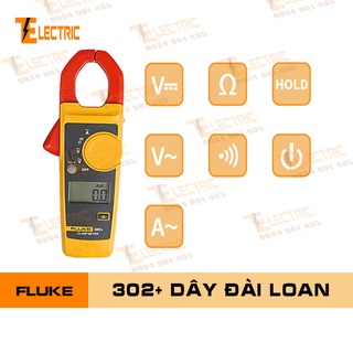 Fluke 302+ Ampe Kìm Đo Điện Đo Dòng Điện AC 400A Fluke 302+ Dây Đài Loan