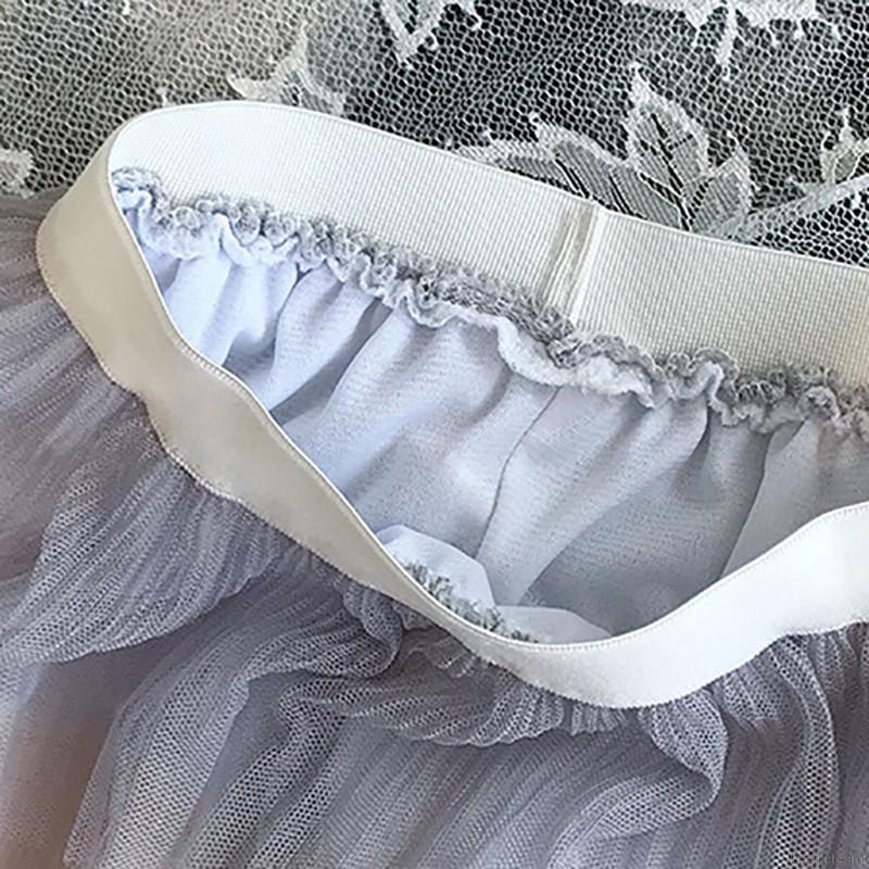 Chân váy xòe màu cầu vồng dễ thương cho bé gái