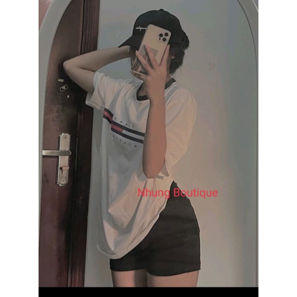 Áo Phông Tom.my Nhung Boutique From Basic Nam Nữ mặc cặp, Cotton 4 Chiều Mịn Mát, Chuẩn Form, Màu Trắng- Xanh - Đỏ - Đen | BigBuy360 - bigbuy360.vn