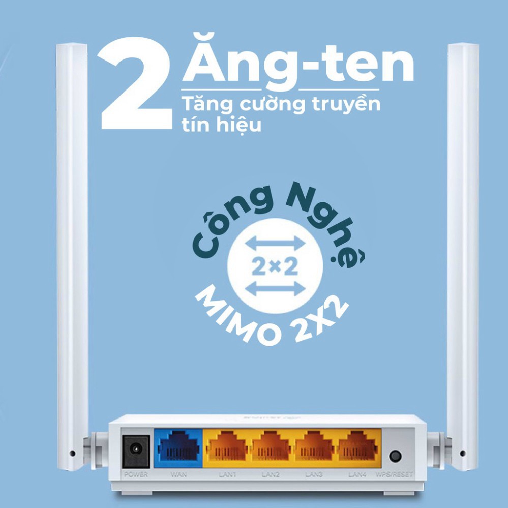 Bộ phát wifi Tp Link TL-WR844N đa chức năng 4in1 chuẩn N 300Mbps. Chính hãng, BH 24 tháng