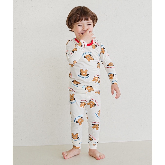 Bộ thu đông dài tay chú cún cho bé 10-21kg của Cordi-i Hàn quốc