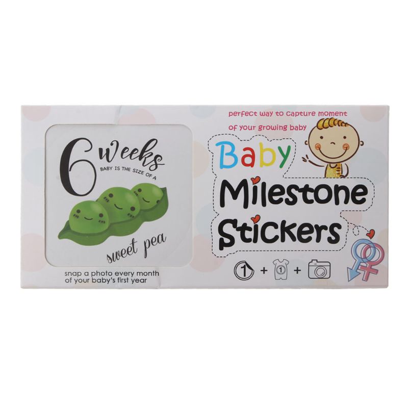 Sticker Đánh Dấu Cột Mốc Phát Triển Theo Tháng Làm Phụ Kiện Chụp Ảnh Cho Mẹ Bầu