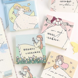 Set 100 tờ giấy ghi chú không dính tiện dụng
