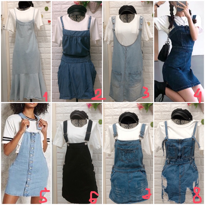 Yếm jeans bò siêu cấp dưới 60 kg