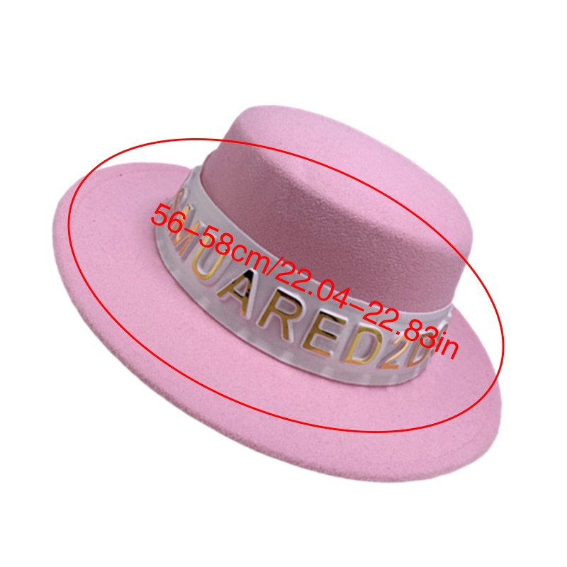 Mũ Cao Bồi Rộng Vành In Chữ Phong Cách Retro