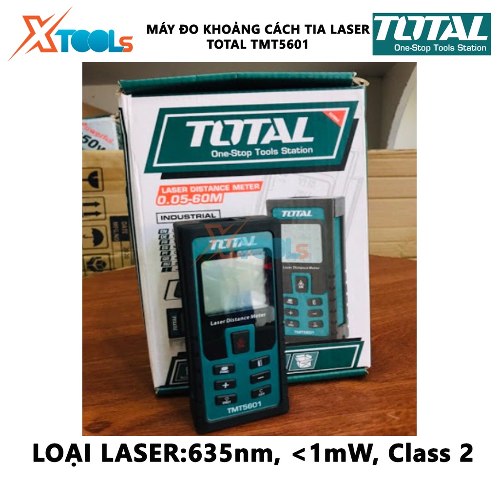 Máy đo khoảng cách tia laser Total TMT5601 bộ đo khoảng cách laser cầm tay phân phối chính hãng tại [XSAFE][XTOOLs]