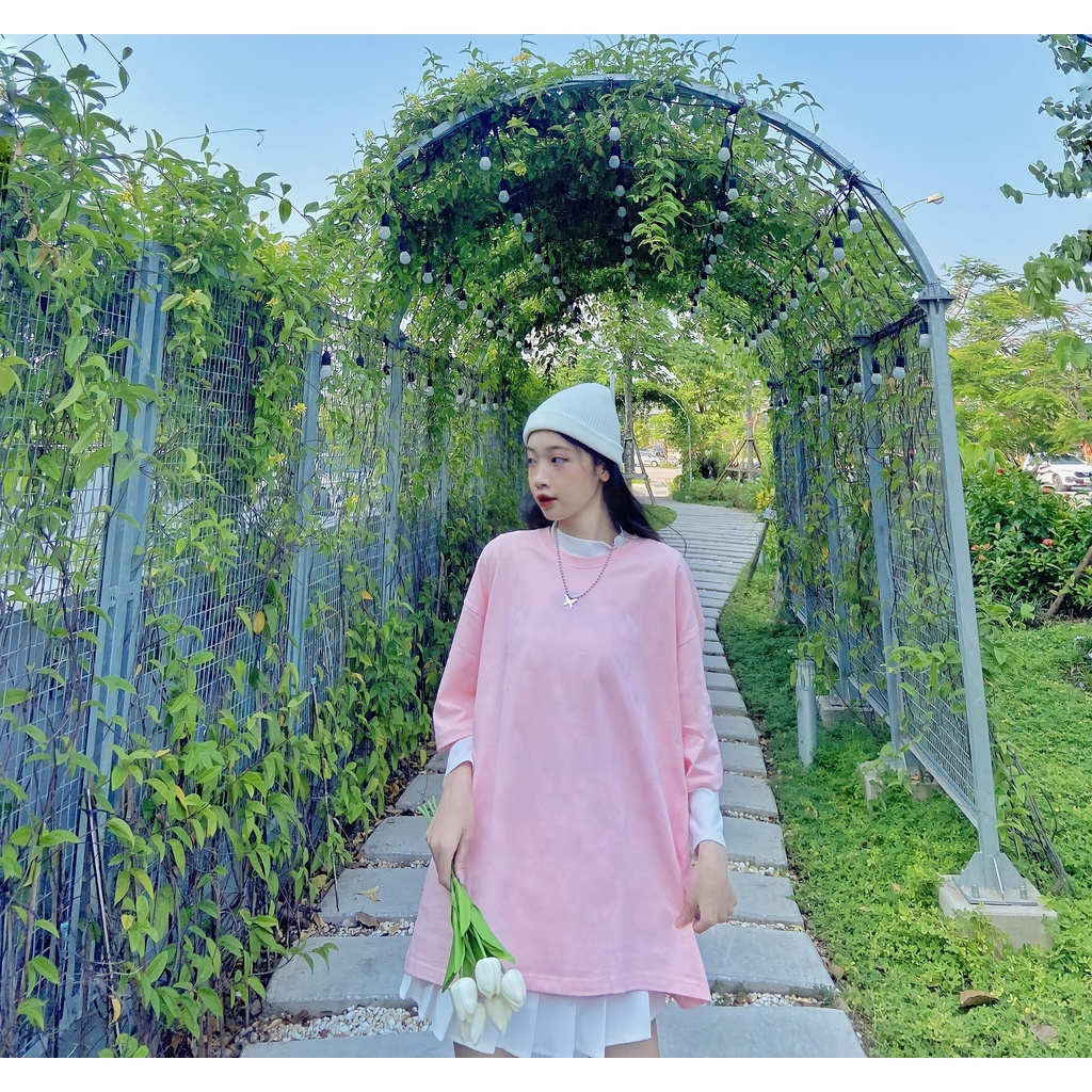 Áo thun Teeworld Basic Pink T-shirt Tay Lỡ Nam Nữ Form Rộng Unisex | BigBuy360 - bigbuy360.vn