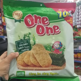 Bánh Gạo One One Vị Tảo Biển Bạch Tuộc Nướng Gói 155g