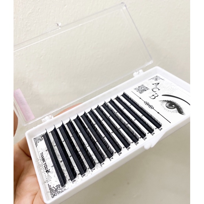 Mi khay Acb, mi sợi nối mi Acb khay 12line độ dày 0.07mm