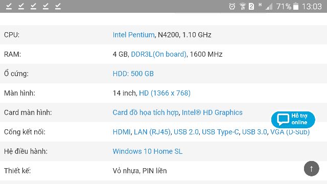 Asus X441NA GA070T( Intel® Pentium® N4200, 4GB, RAM,14 inch HD (1366x768), HDD 500GB, còn bảo hành hãng | BigBuy360 - bigbuy360.vn