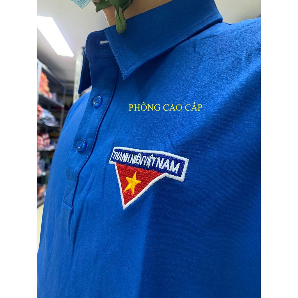 Áo Phông Đoàn Cao Cấp Nam Nữ-Logo Thêu