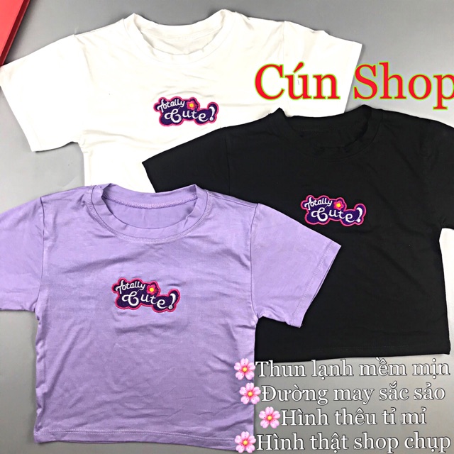 Áo croptop thêu chữ 3 màu hot hit trên mạng RICH STORE CRT07 !