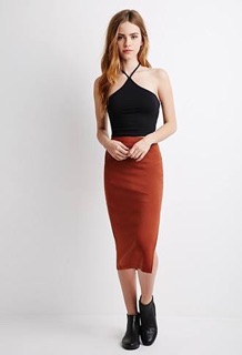 Chân váy thun xẻ tà hiệu FOREVER21