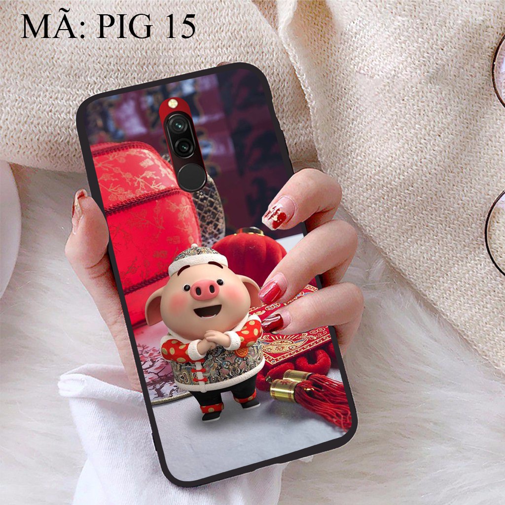 Ốp lưng Xiaomi Redmi 8 viền dẻo TPU BST Pig Cute