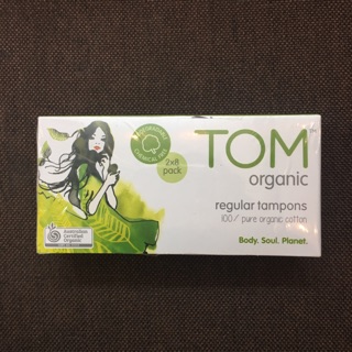 Băng vệ sinh dạng Tampon TOM Organic Regular Tampons (2x8 pack)