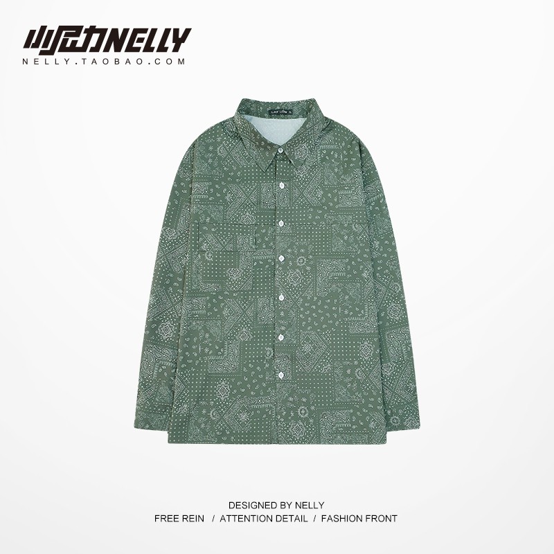 Aó Sơmi dài tay Nelly : Mẫu HỌA TIẾT