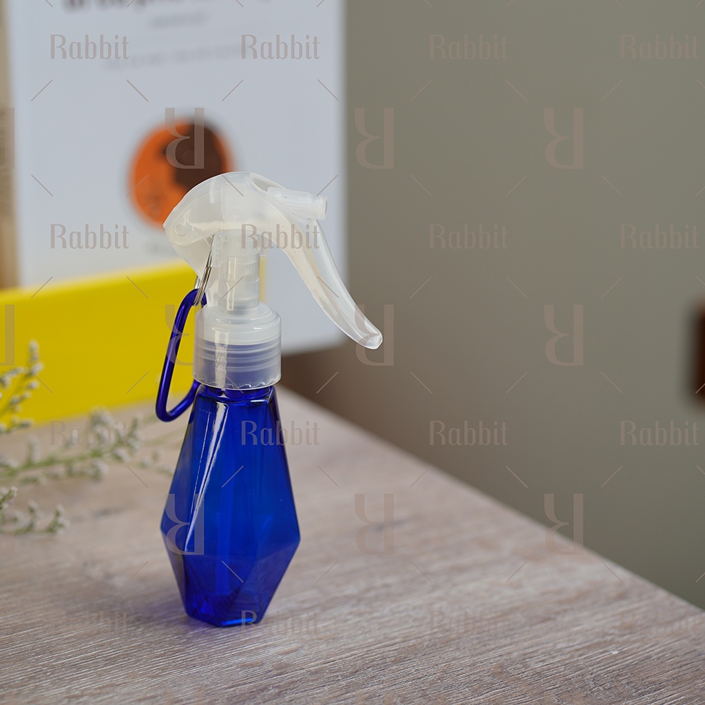 Chai lọ xịt phun sương xịt khuẩn có móc treo hình kim cương Thỏ Lab 60ml