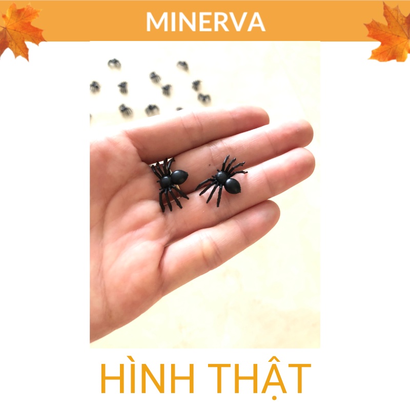 [HALLOWEEN] Set 50 con nhện giả mini phụ kiện trang trí Halloween , trang trí lễ hội