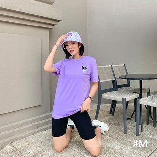 set áo phông + quần biker thêu chữ hottrend