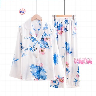 Pijama Lụa Dài Tay Cao Cấp Y69