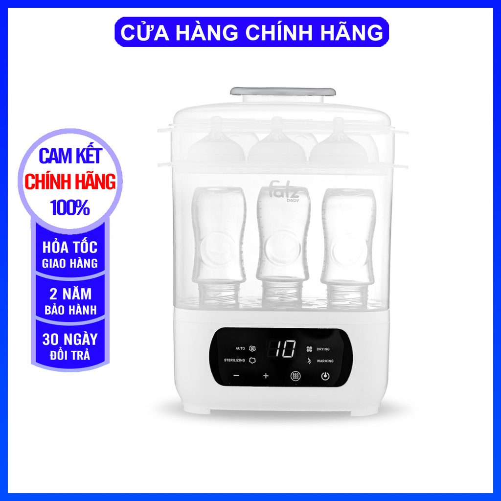 Máy tiệt trùng sấy khô hâm sữa điện tử Fatzbaby 4 trong 1 - Chief 2 FB4921CY