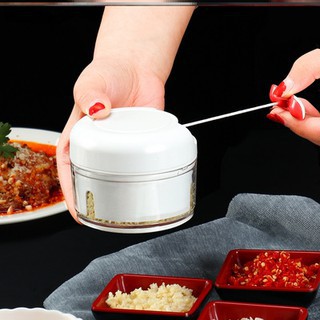 Dụng cụ xay tỏi, ớt, gừng, hành khô - nghiền thực phẩm dây rút mini FOOD CHOPPER