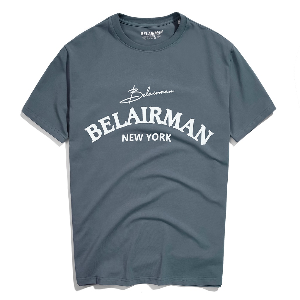 Áo thun in tay ngắn nam nữ cổ tròn vải Cotton trơn dày dặn, nhiều màu ATTR0057 - BELAIRMAN