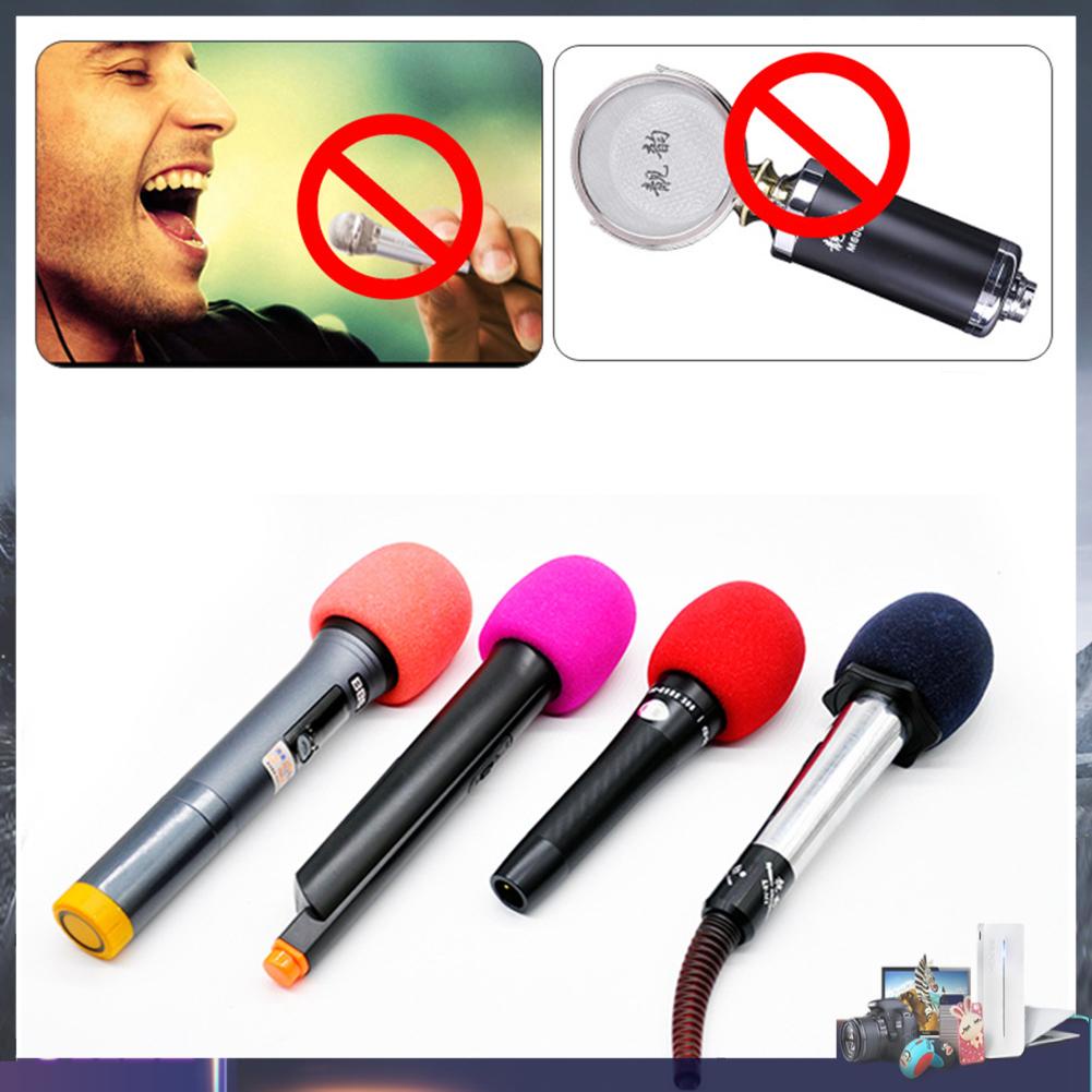 Set 10 vỏ xốp bọc đầu micro chắn gió chuyên nghiệp