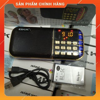 Loa di động cắm USB, Thẻ nhớ, FM BKK K70 ( ảnh thật )