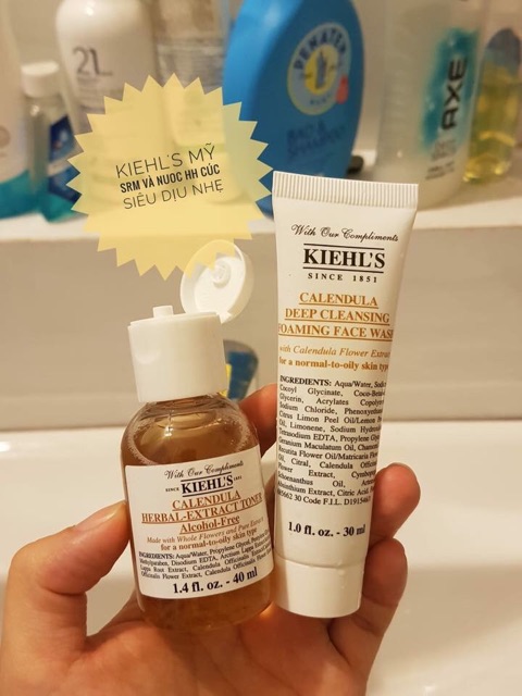 Sữa rửa mặt hoa cúc Kiehl’s Calendula Deep Cleansing Foaming Face Wash 30ml | BigBuy360 - bigbuy360.vn
