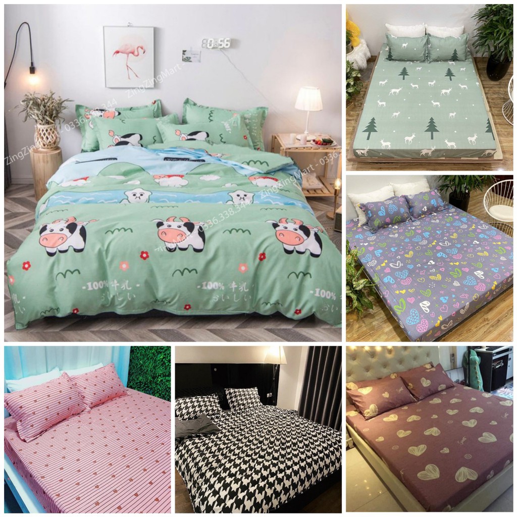 Ga Trải Giường Poly Cotton M6/M8 Nhiều Mẫu Tùy Chọn (Khách chọn mẫu để lại ghi chú or chát vs shop nhé) ngoclan