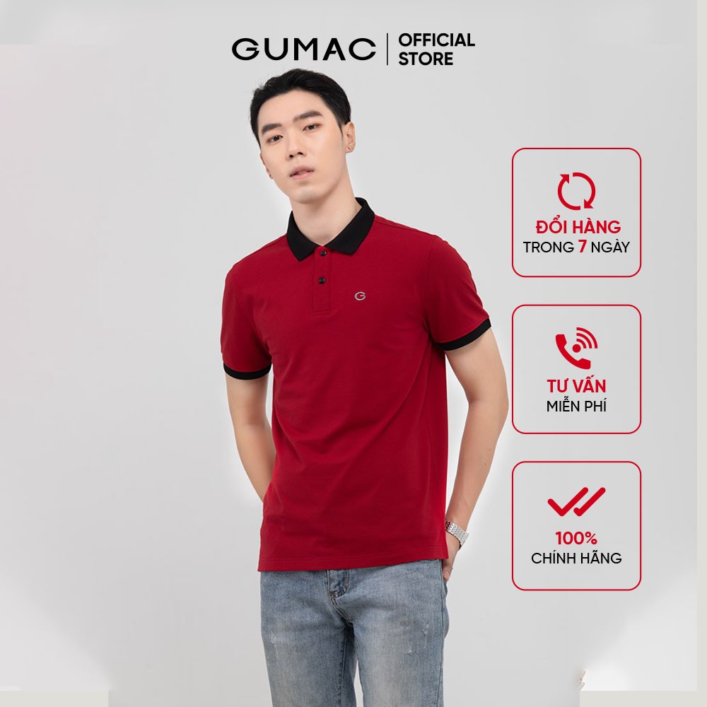 [Mã WABRGD12 giảm 10% đơn 250K] Áo polo nam phối bo cổ GUMAC đủ màu, đủ size thiết kế công sở ATNB396 | BigBuy360 - bigbuy360.vn
