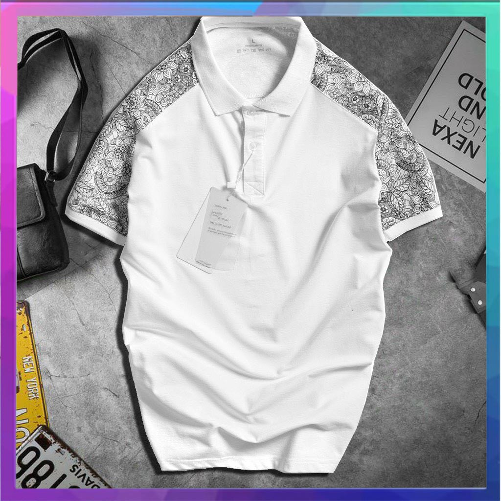 Áo Phong Nam, Áo Thun Nam Ngăn Tay Lỡ Có Cổ Thời Trang Cao Cấp in Hoa Tiết AC107 - trongtanfashion | BigBuy360 - bigbuy360.vn