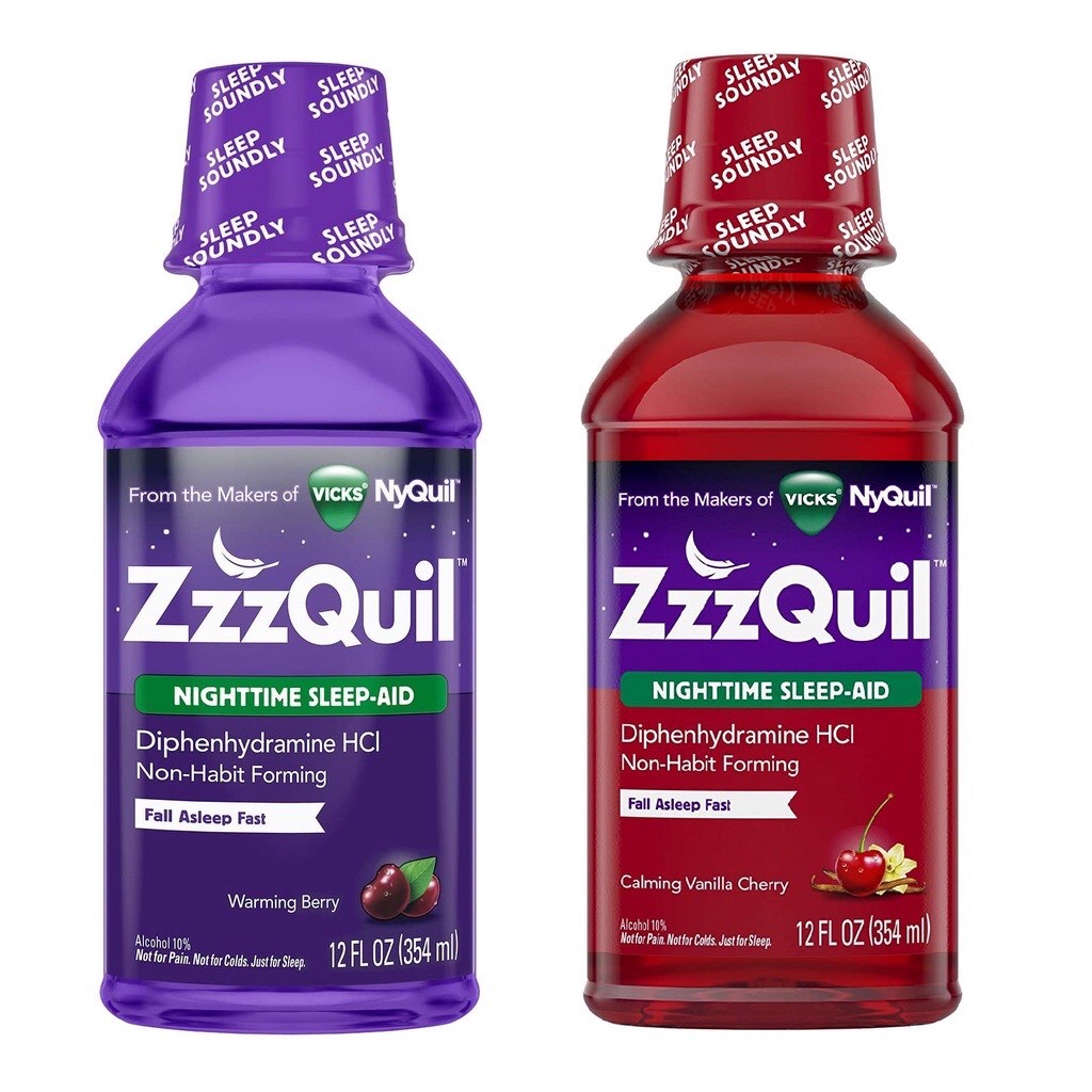 [DATE 7/2023] Siro ZzzQuil Nighttime Sleep Aid 354ML ( DAYQUIL NYQUIL )